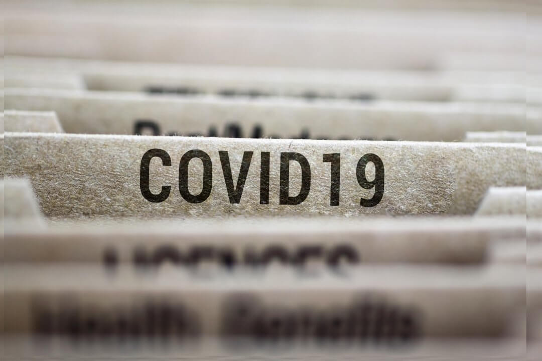 Folder of Coronavirus covid-19 2019 nCoV outbreak